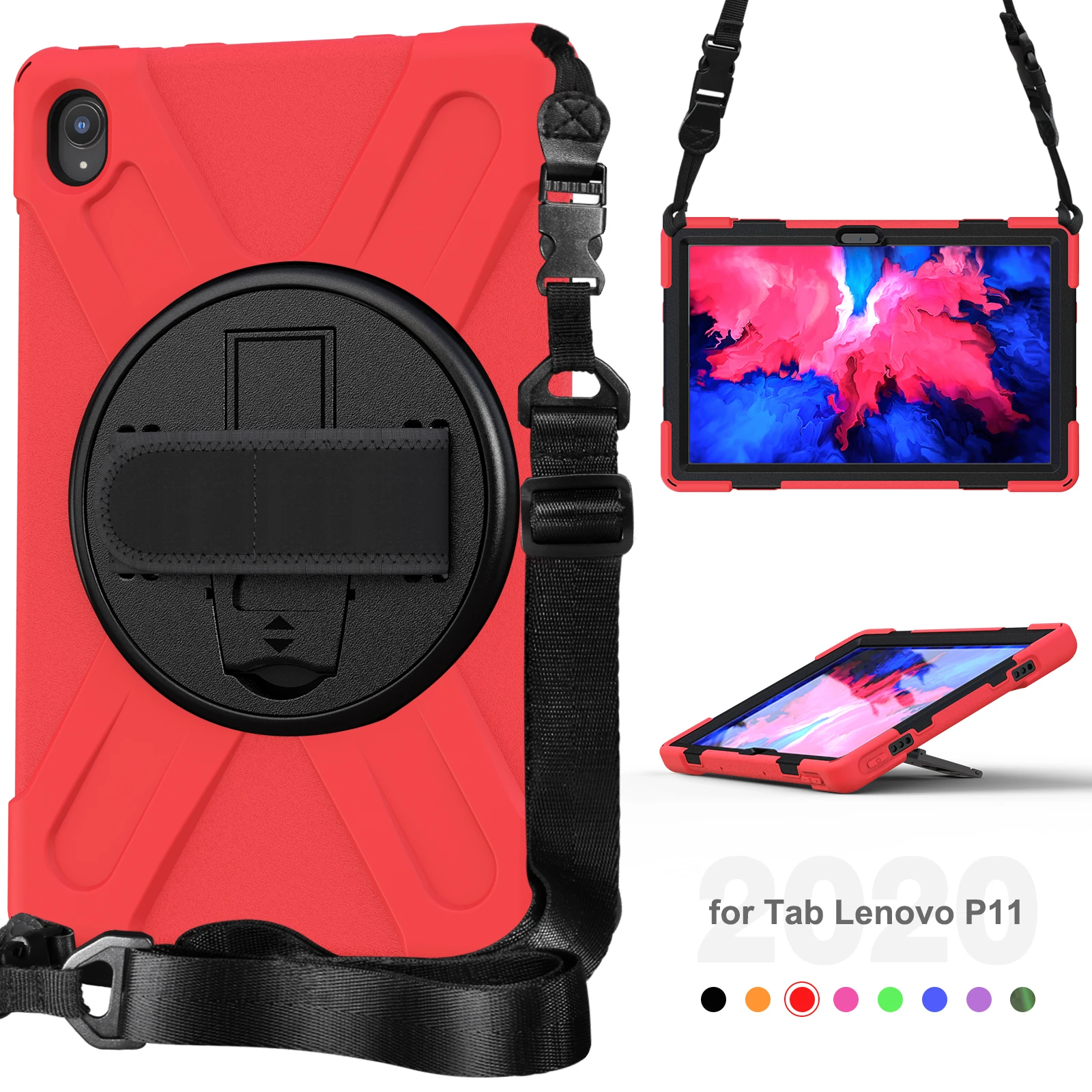 Durable Tablet Case with Hand & Shoulder Strap