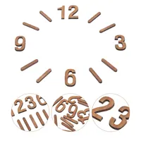 1 Set Quartz Clock Numerals Accessories Arabic Number Roman Numerals Clock Parts Handmade Material Restore Digital Repair Tools 1