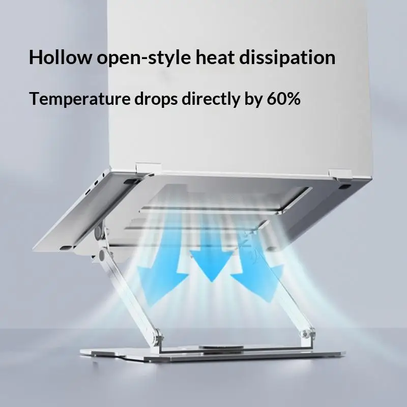 1PC 노트북 스탠드 태블릿 홀더 360 °   회전식 높이 조절 가능 금속 노트북 스탠드 휴대용 경량
