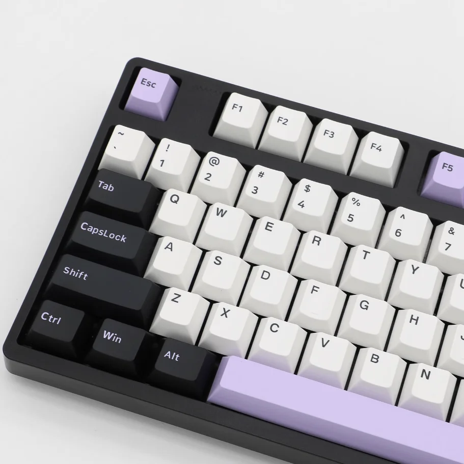 Keebox Noite Sakura Keycaps Cristal Roxo Íris Keycaps Cereja Duplo Tiro Pbt Cherry Perfil Keycaps - Imagem 5