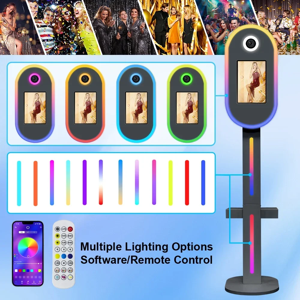 DSLR Photo Booth Shell with Lights Selfie 12.9in 11in ipad Photobooth Machine Camera for Christmas Party Events with Flight Case S823514dd611541d9a8daf857259dd30d0