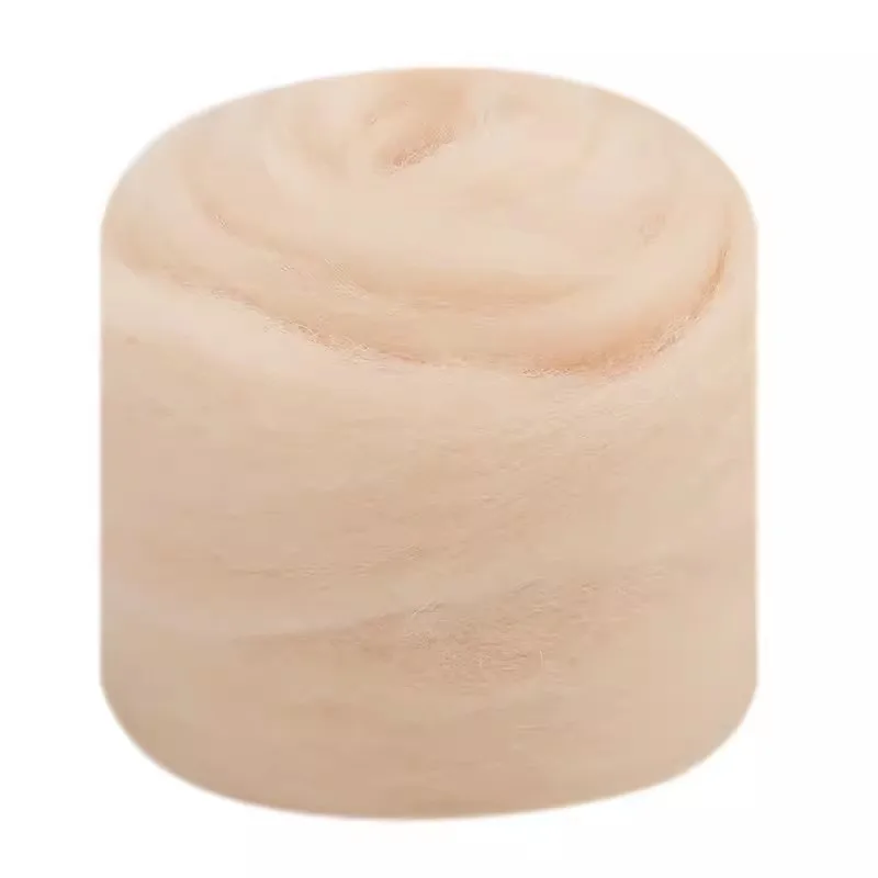 Needle Felting Wool Brown Anima Wool Roving Yarn Fiber Roving Wool Top Pure Chunky Yarn Spinning for Needle Felting Wet DIY Hand