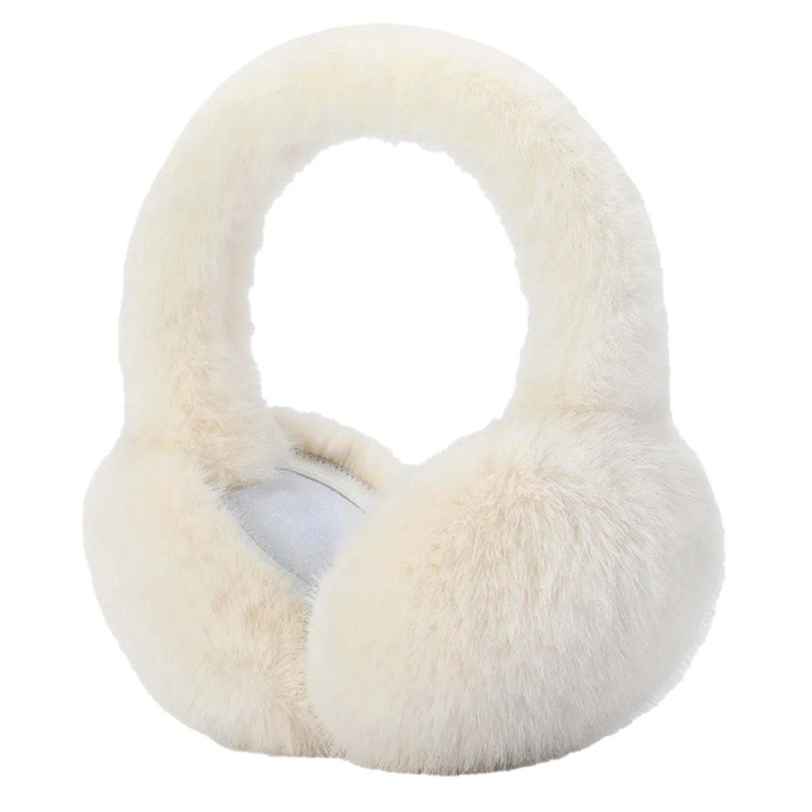 Warm earmuffs Fur earmuffs Soft Plush Foldable Ear Warmer Winter Warm Earmuffs Fashion Ear Cover Outdoor Cold Protection Solid Color