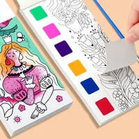Children's Watercolor Painting Book, Children's Graffiti Picture Coloring Drawing Toys for Thanksgiving, Easter, Christmas gifts 1