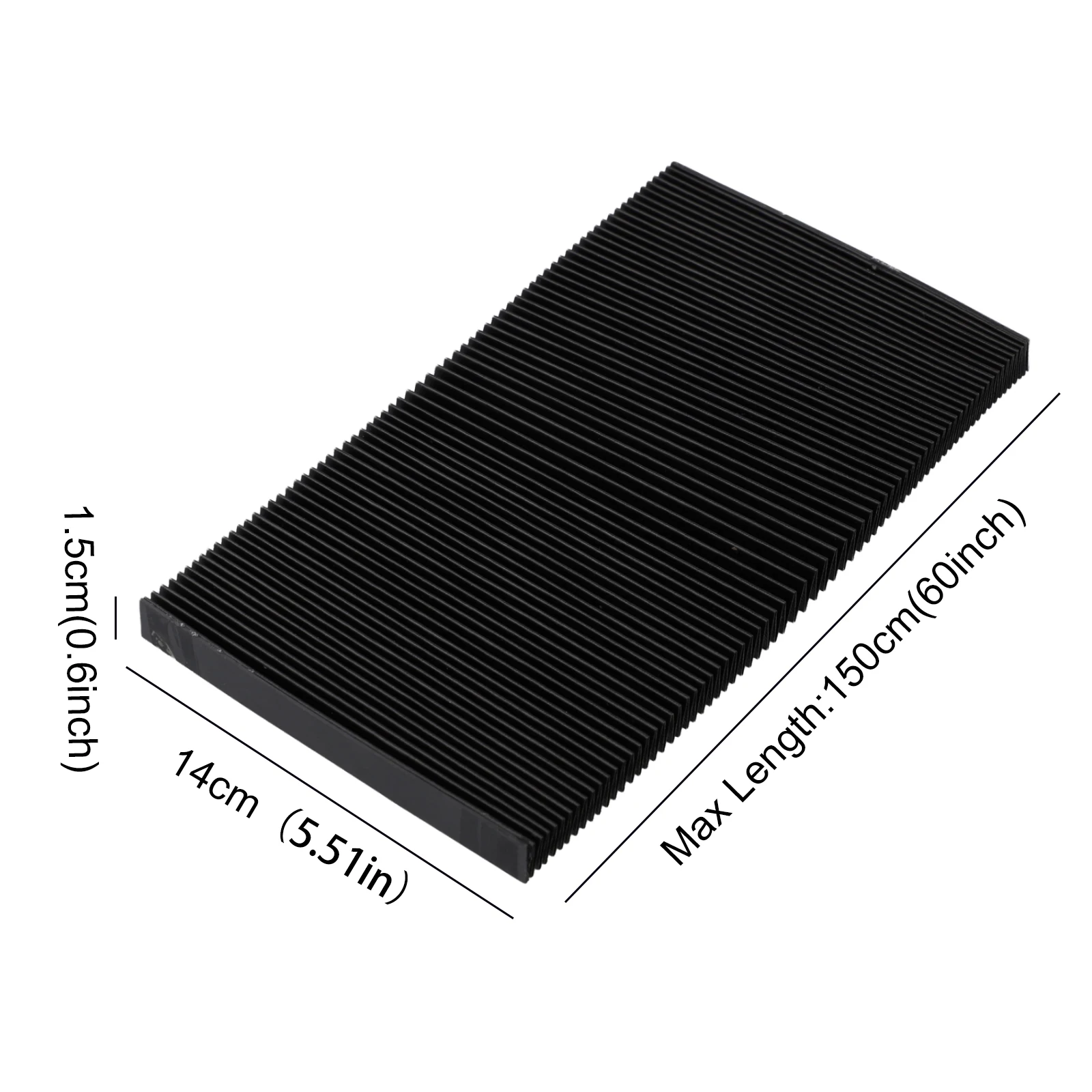 130-300MM CNC Machine Guard Dust Cloth Three-proof Cloth Milling Machine Flexible Protective Flat Accordion Bellows Cover Tool