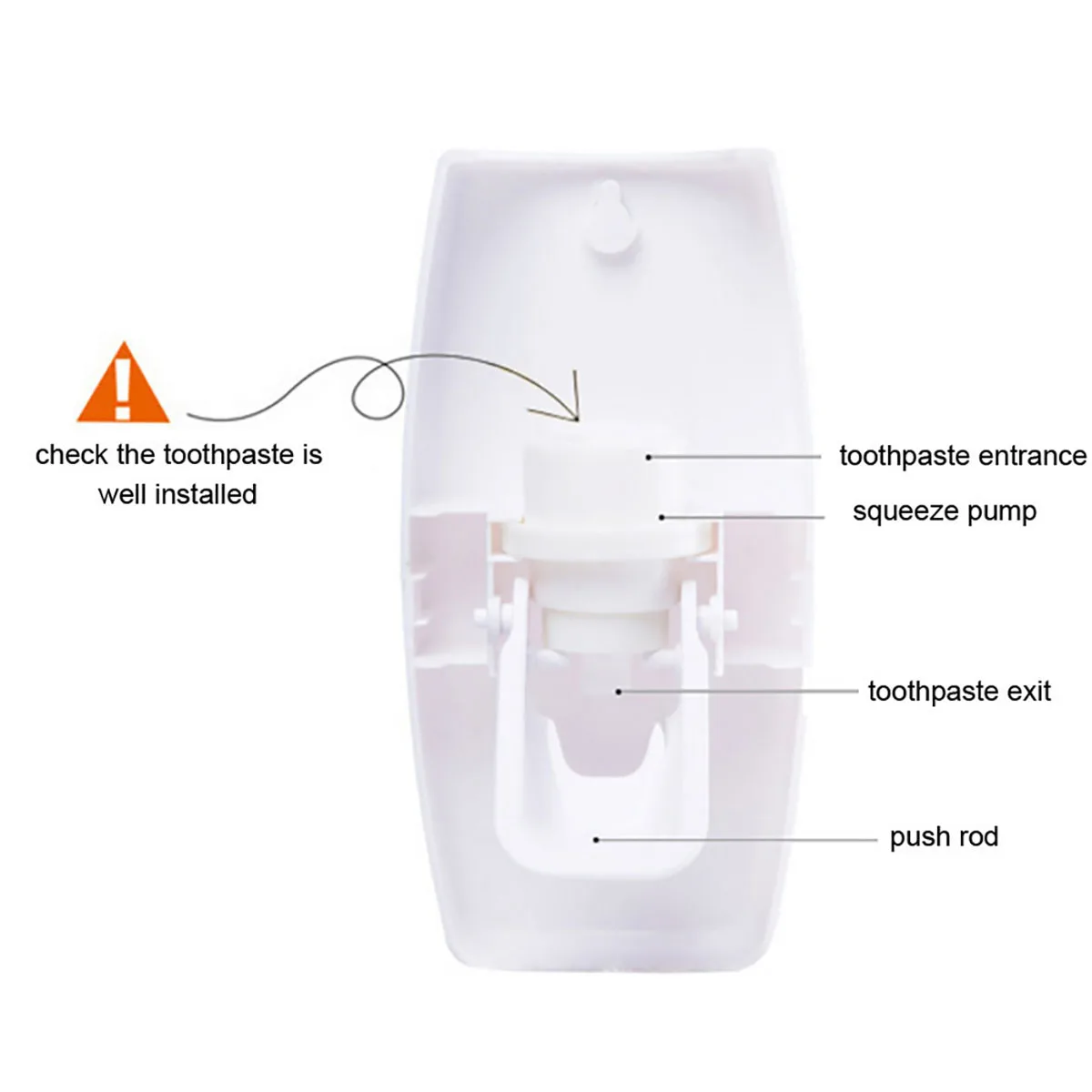 Automatic Toothpaste Dispenser Wall Mount Dust-proof Toothbrush Holder Wall Mount Bathroom Accessories Set Squeezer 2PCS