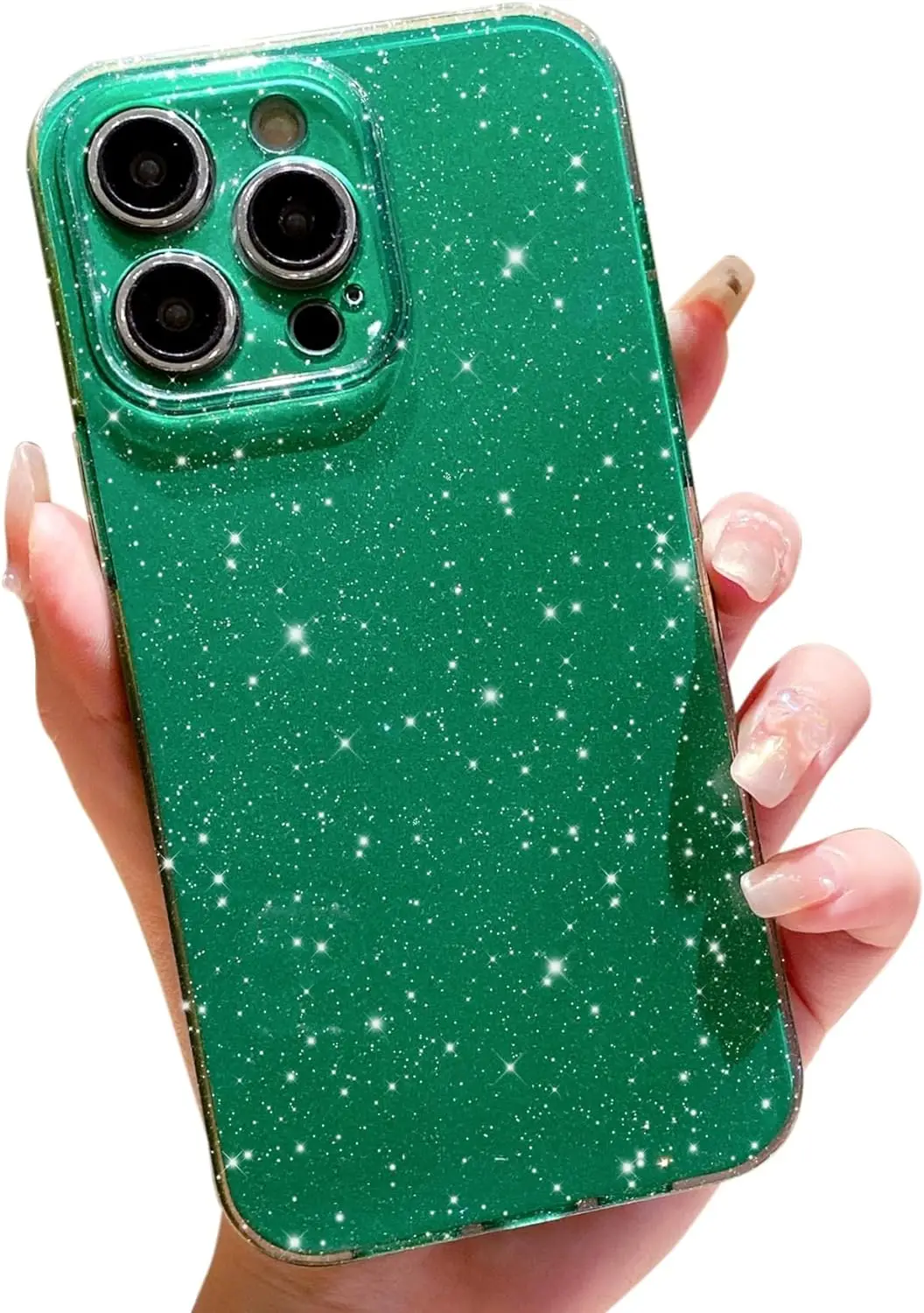 Sparkling Pink Glitter Phone Case for Women and Girls - Stylish Protective Cover