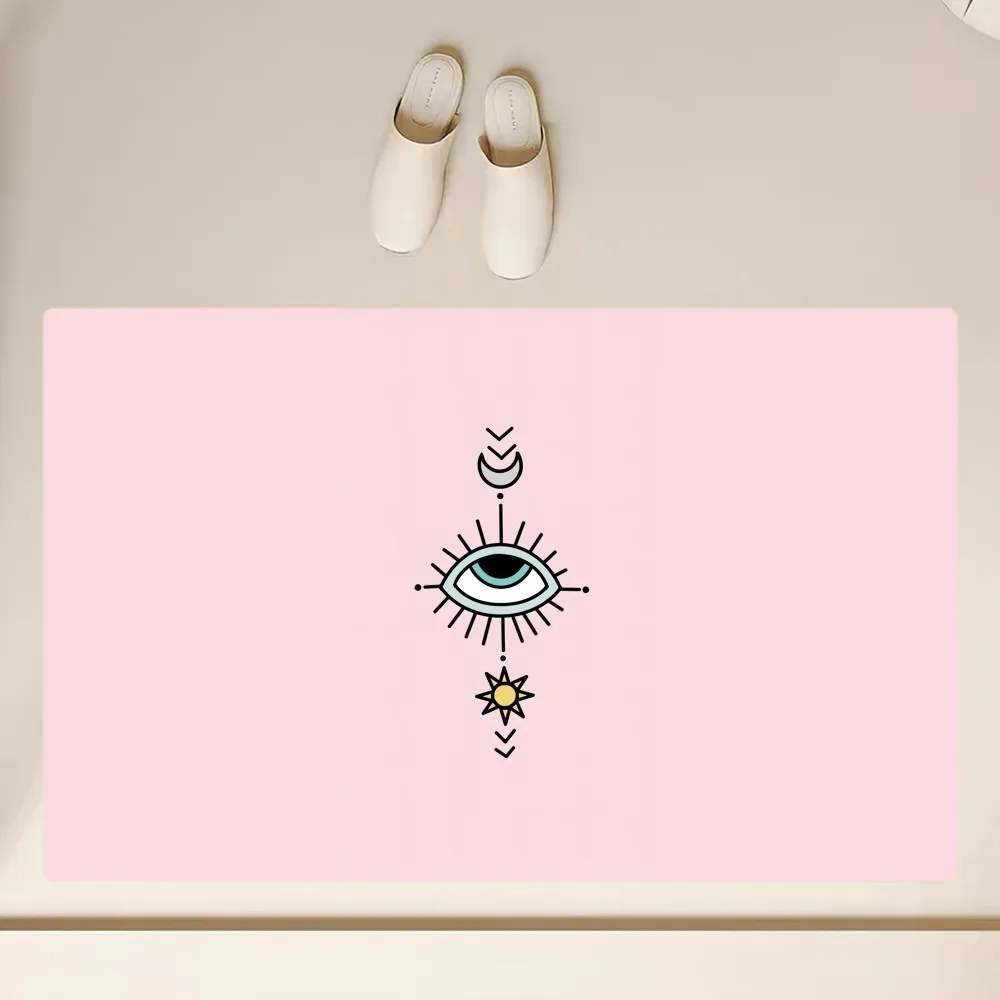 Evil Eye Floor Mat  Anti-Slip Bathroom Kitchen Bedroom Living Room Entrance Rug Home Decor 6