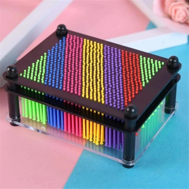 1pc-Plastic Square Rainbow Handprint Versatile Needle Drawing 3D Clone Hand Model Puzzle Toy 6