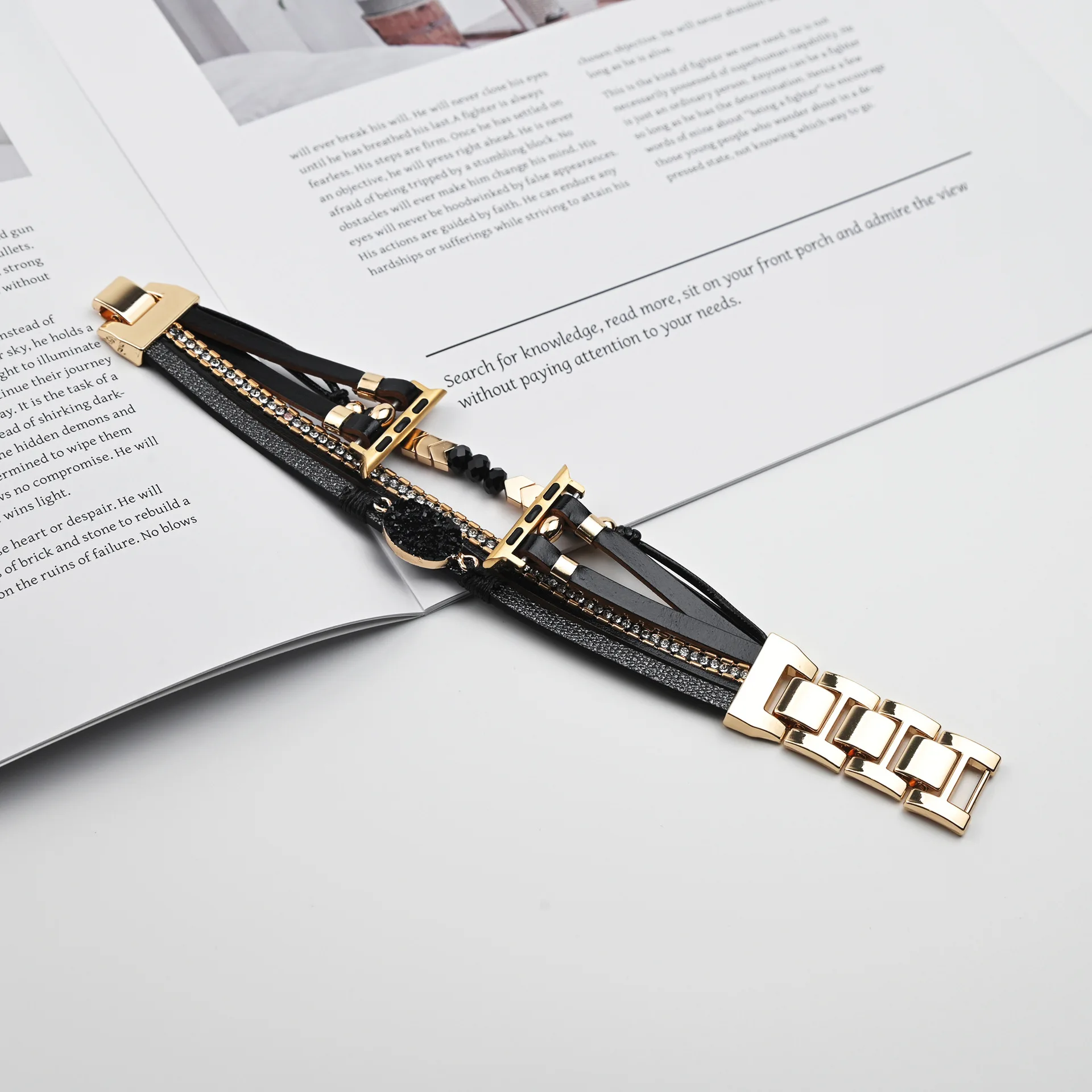 Elegant Metal Link Bracelet for Women - Premium Watch Strap