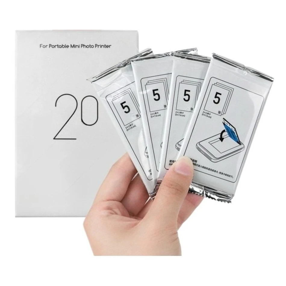 Міні-кишеньковий 3-дюймовий міні-бездротовий фотопринтер Bluetooth Портативний кольоровий фотопринтер USB-принтери та сканери