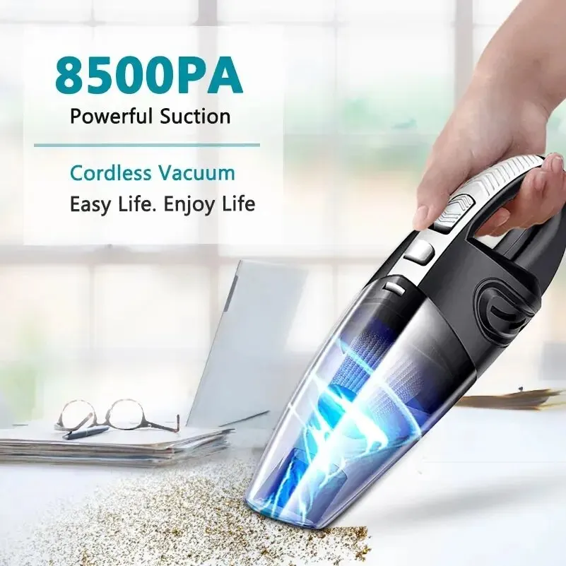 Wireless Vacuum Cleaner Powerful Cyclone Suction Rechargeable Handheld Car Vacuum Cleaner Quick Charge for Car Home Pet Hair 2