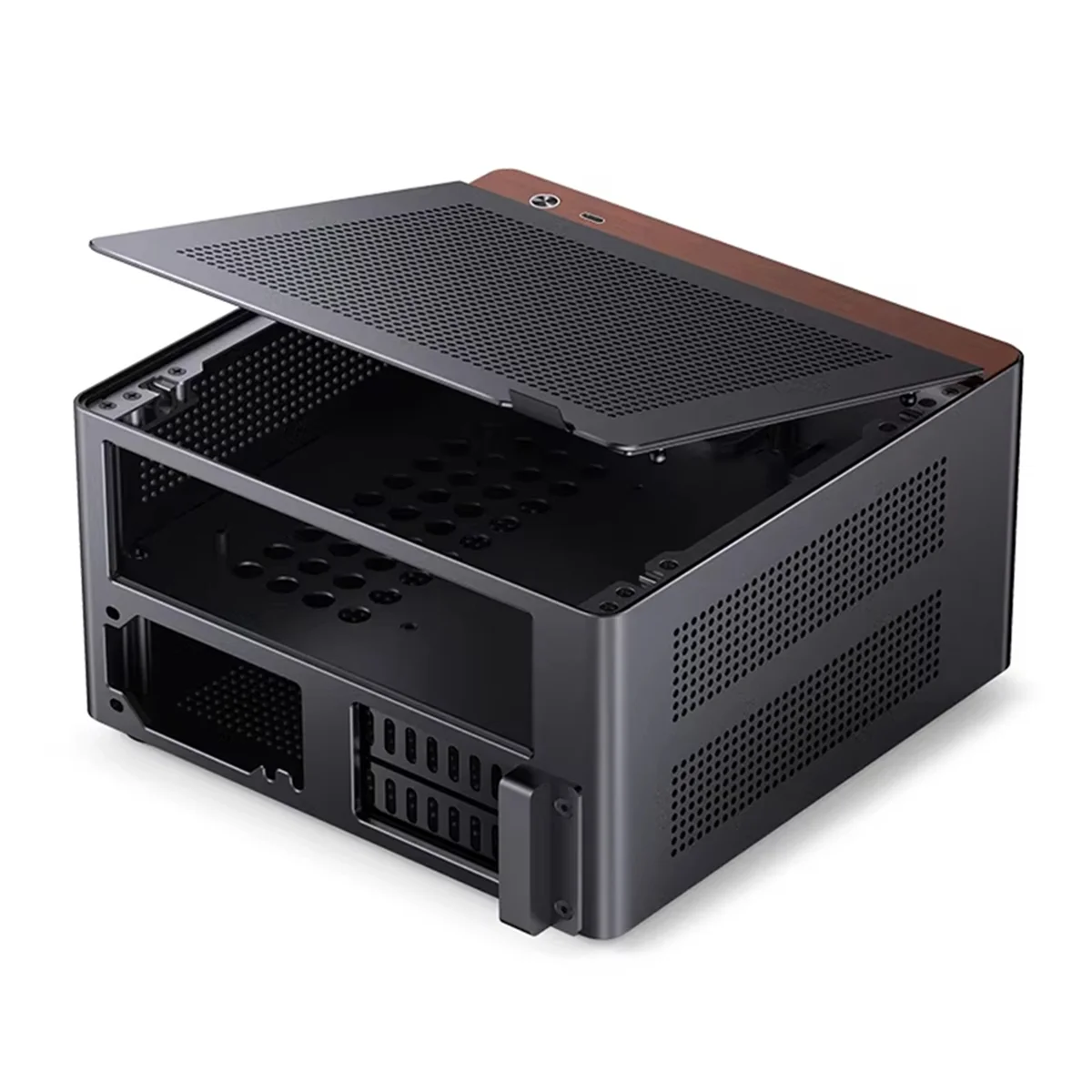 ABAN NV10 미니 ITX PC 케이스, 1U 전원 공급 장치 지원, 4.5L ..