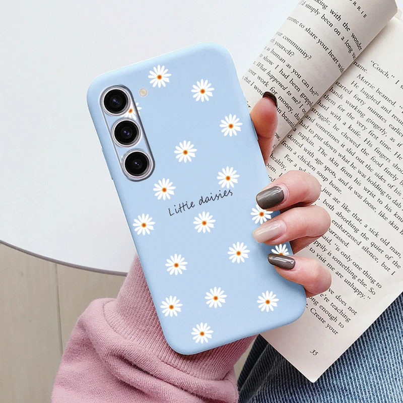 Cute Heart Flower Soft TPU Matte Protective Case Cover
