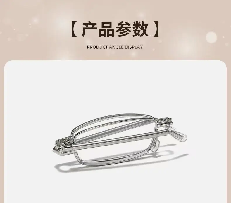 Quadratische Lesebrille für Männer und Frauen, Anti-Blaulicht-Metallrahmen, Presbyopie-Brille, Antifatigue-Computerbrille + 1,5 + 2,0 mit Etui – Detail 6