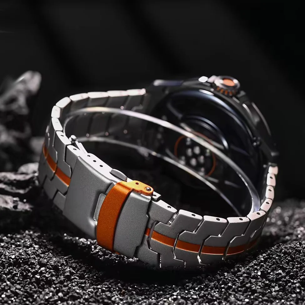 Luxury 22mm Titanium Metal Watch Strap - Color 2/Sport Watchband Bracelet