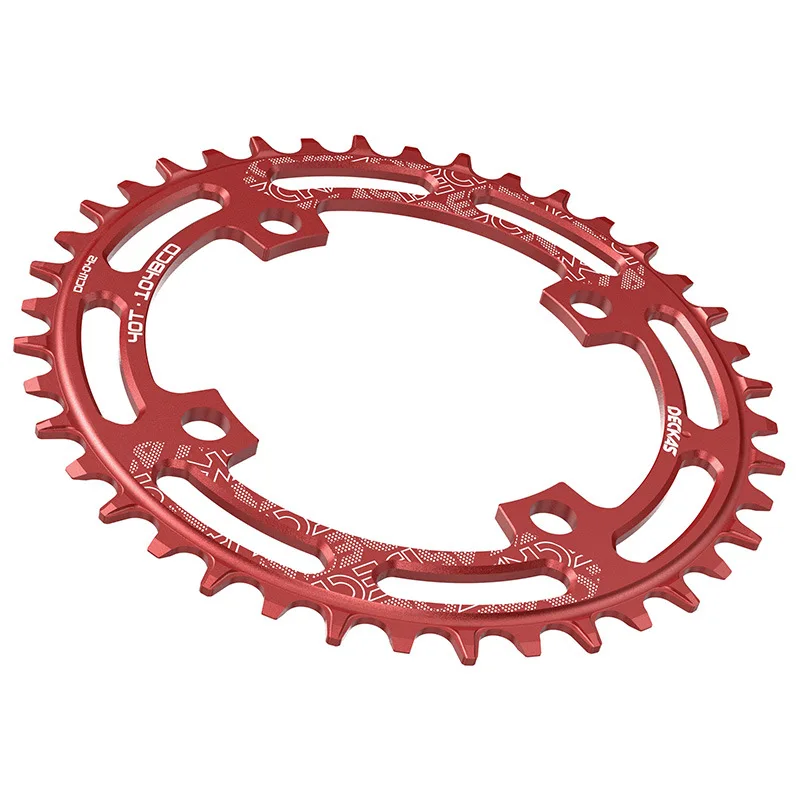 Bike Chainring Bike Crankset Bicycle Parts DECKAS Round 104BCD 40/42/44/46/48/50/52 T Getande Mountain Bicycle MTB For 8-12 Speed Aluminum