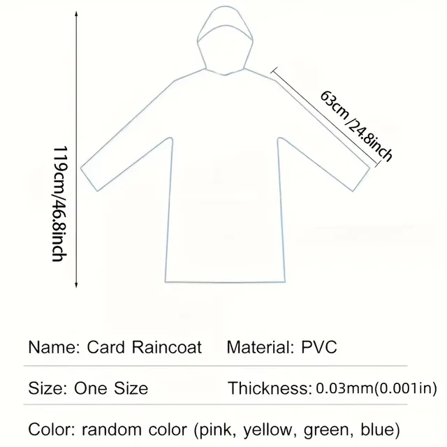 5/10pcs Portable Emergency Raincoats 6