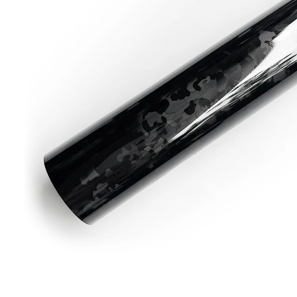 Forged Carbon Fiber Vinyl Wrap - Cosmic Checkered Design for Vehicle & Motorcycle Decoration