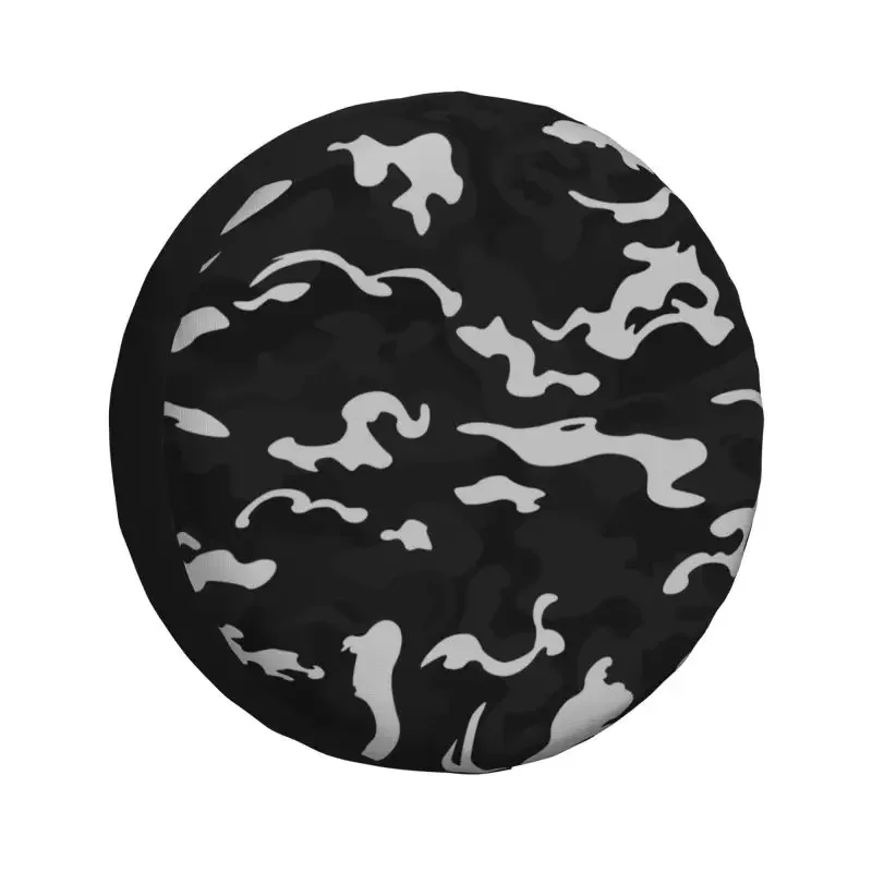 

Custom Black Camouflage Military Camo Spare Tire Cover for Jeep Wrangler 4WD 4x4 SUV Car Wheel Protectors 14" 15" 16" 17" Inch
