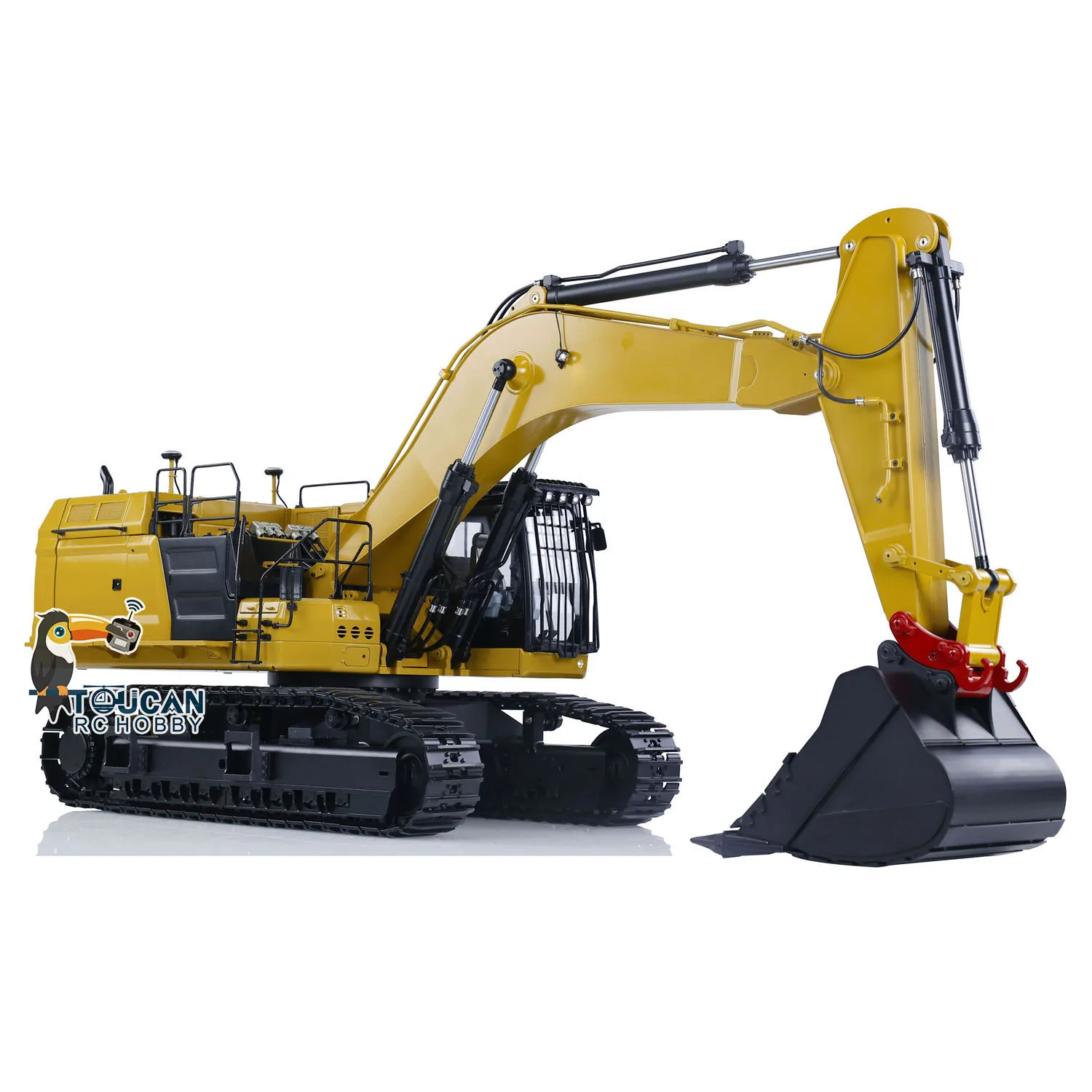 RC Hydraulic Metal Mining Excavator 374F RTR 1/14 Remote Control Painted Heavy Construction Digger Model Toy TH22958 2
