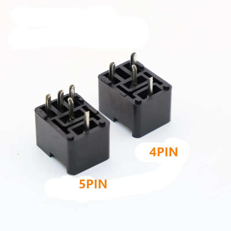 Conjuntos-pcb Soquete de Relé Automático 4pin 5pin Carro Relé Titular Pcb Terminal 10