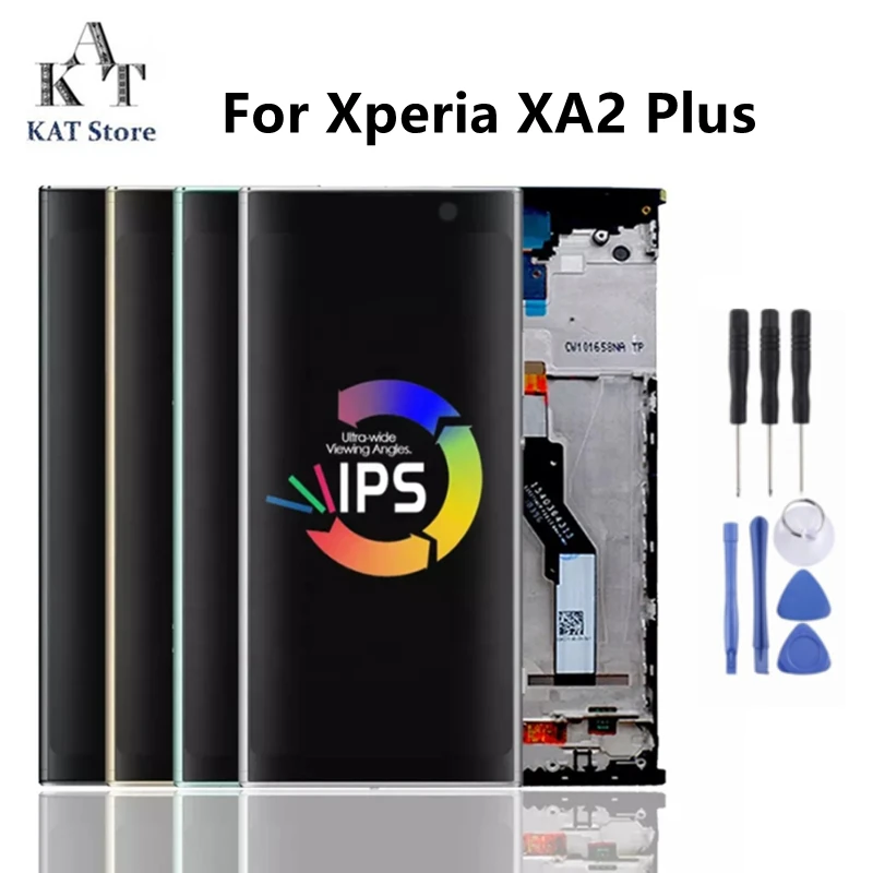 

KAT LCD Screen Replacement For Sony Xperia XA2 Plus H4413 H4493 LCD Touch Screen Assembly With Frame Spare Part Replacement