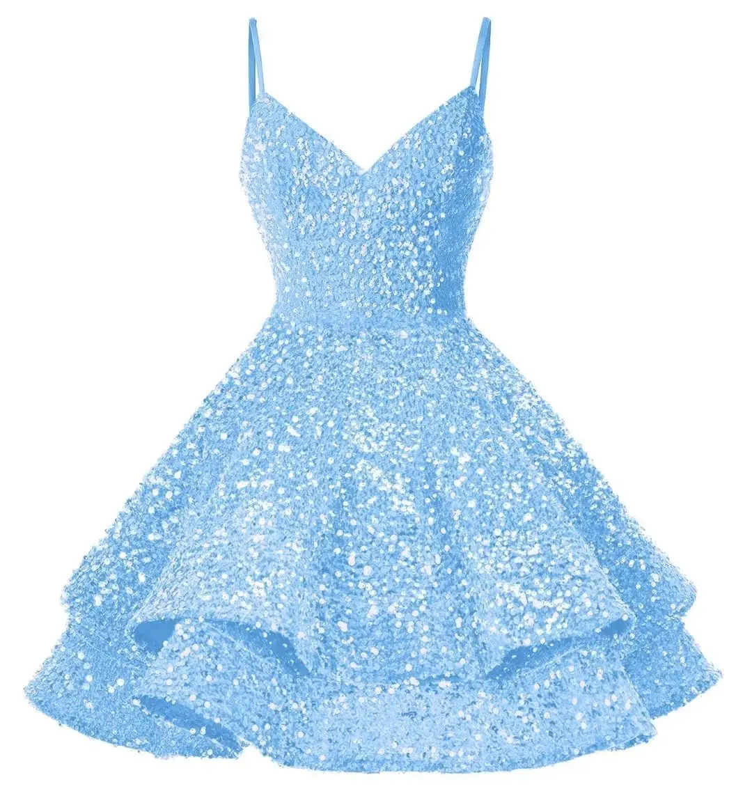 Homecoming Dress For Teens Sparkly Sequin Off Shoulder Homecoming Dress 2024 - Short Tiered Lace Prom Gown For Teens Homecoming Dresses 2024 Homecoming Dress For Teens Sparkly Sequin Off Shoulder Homecoming Dress 2024 - Short Tiered Lace Prom Gown For Teens Homecoming Dresses 2024