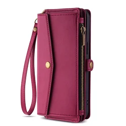 Luxurious PU Leather Wallet Book Phone Case - Vogue Portable Bag for OPPO Reno 12 Pro 5G (Wine Red)