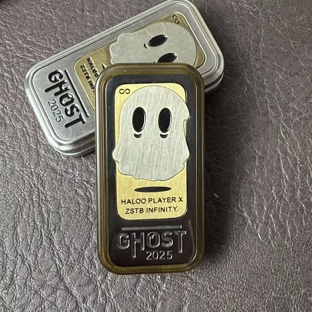 EDC クリエイティブゴーストフィジェットおもちゃ金属三層