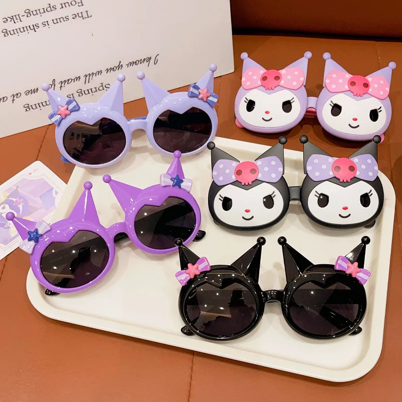 Children Sunglasses Cartoon Kuromi Outdoor Travel Eyewear