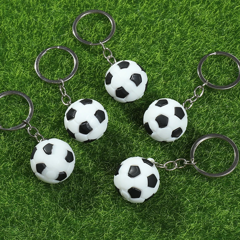 5/10/20pcs Soccer Party Kids Favors Keychain Ornament Boy Girl Sport Theme Birthday Party Supplies Pinata Filler Gifts for Guest