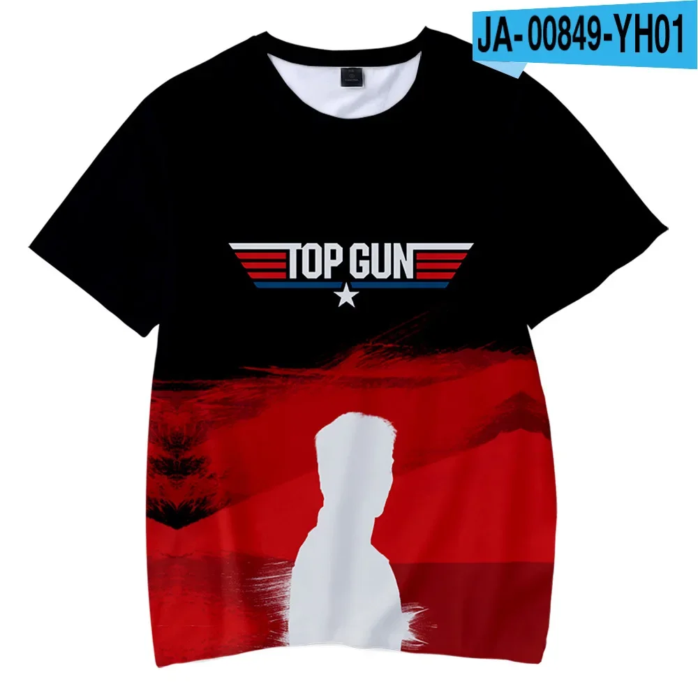 thumbnail image 1 of La nueva camiseta para hombre Top Gun 2 Maverick Balaclavas Casual Fashion 3D Impreso Verano Niños Juego de rol Ocio Camiseta, 1 of 5