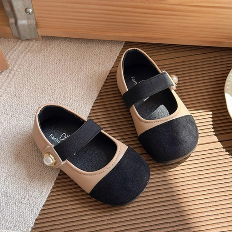 Girls Leather Shoes Korean Style Soft Anti Slip