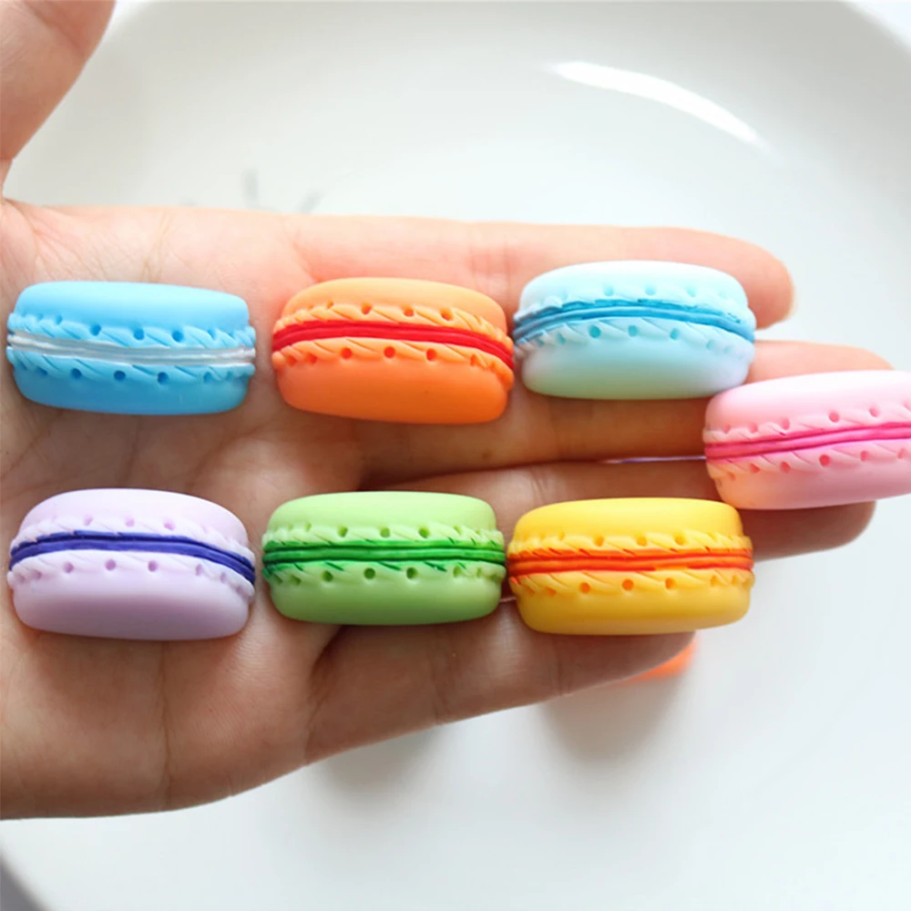 

10PCS Dotted Half Macaron Series Resin Flat Back Cabochons For Hairpin Scrapbooking DIY Jewelry Craft Decoration Accessories