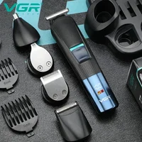 VGR 5 in 1 Mens Grooming Kit Professional Electric Shaver Beard and Nose Hair Trimmer Barber Hair Clipper Set V-108 1