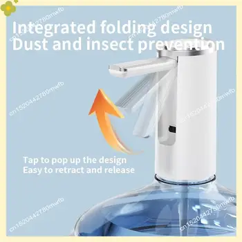 LDHL Foldable And Rechargeable Water Pump Dispenser With TYPE-C Charging, Long-Lasting Battery Performance 1