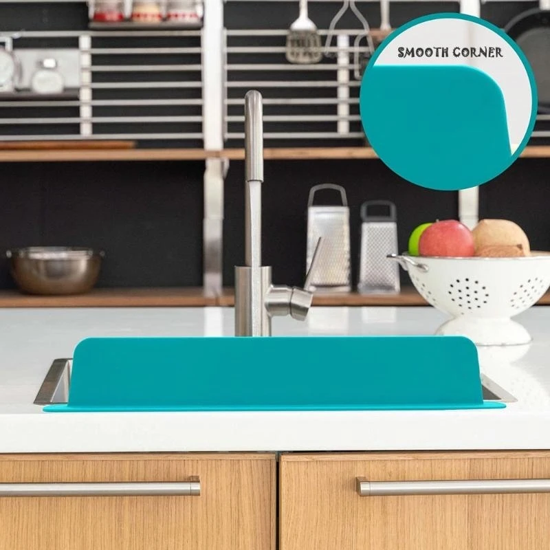 Silicone Sink Splashes Guard Waterproof Cover Splatter Shield Splashes Protector Cooking Dishwashing Enduring