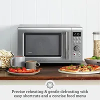 Breville Countertop Compact Wave Soft-Close Microwave Oven, Silver, BMO650SIL 2