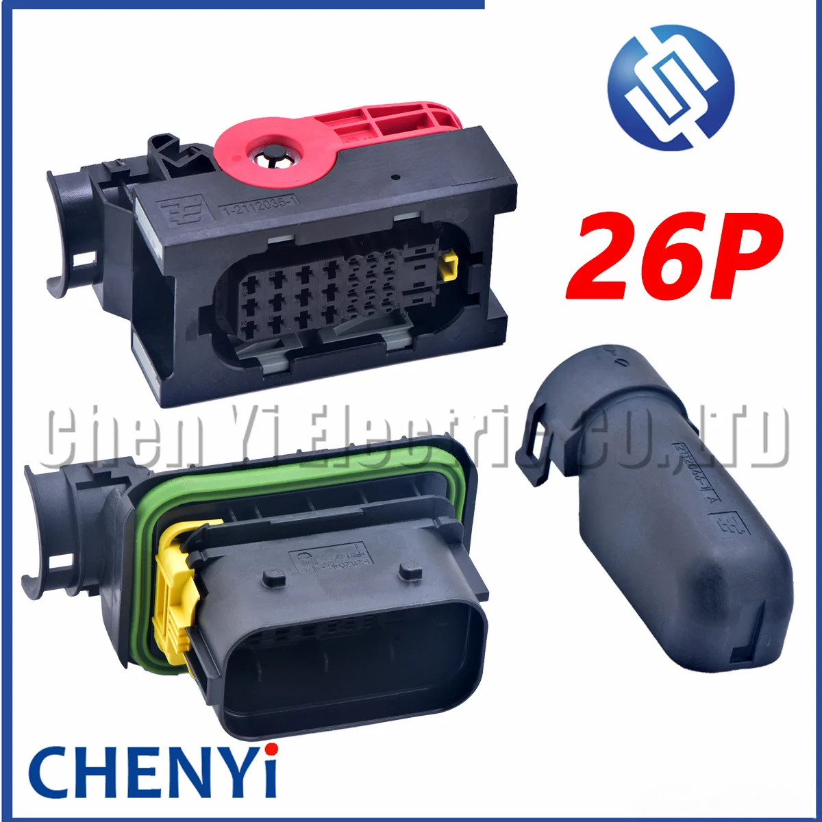 Spina Del Connettore Dell'Automobile A 26 Pin Con Coperchio Dei Terminali 1-2112035-1 1-2112036-1 1-2112041-1 1-2112042-1 2112046-1 Per Tyco Te Amp