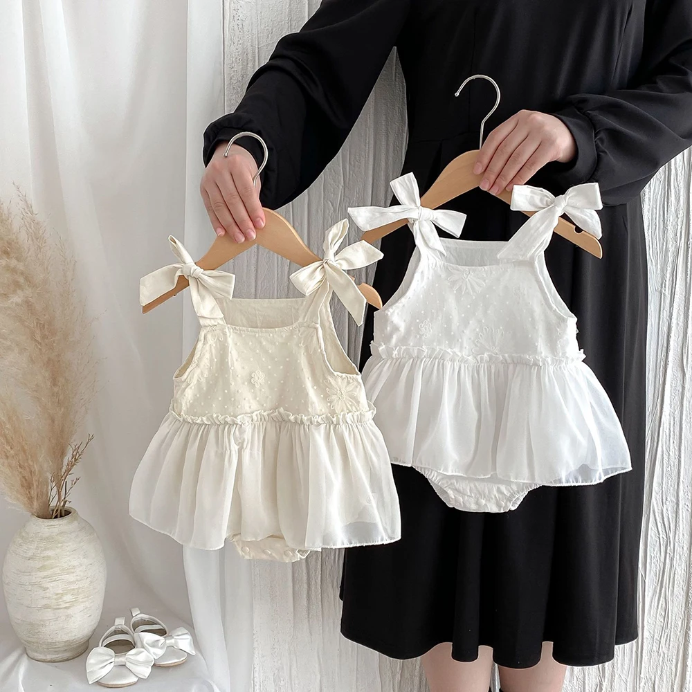 Summer Baby Girls Ruffle Bodysuit One Piece