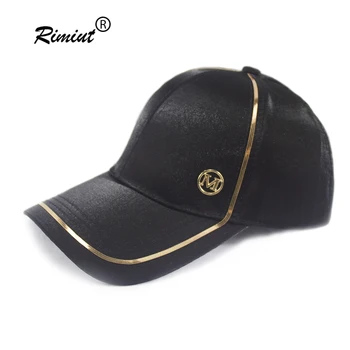 Rimiut Gold Border Shining M Women Men Baseball Caps Causal Black White Pink Classic Women Hat Hiphop şapka Caps for Men