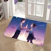 1pc Anime Your Name Bathroom Absorbent Mats Anti-Slip Mats Home Decor Supplies Carpets Home Kitchen Floor Mats 1