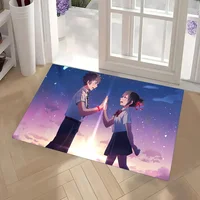 1pc Anime Your Name Bathroom Absorbent Mats Anti-Slip Mats Home Decor Supplies Carpets Home Kitchen Floor Mats 1
