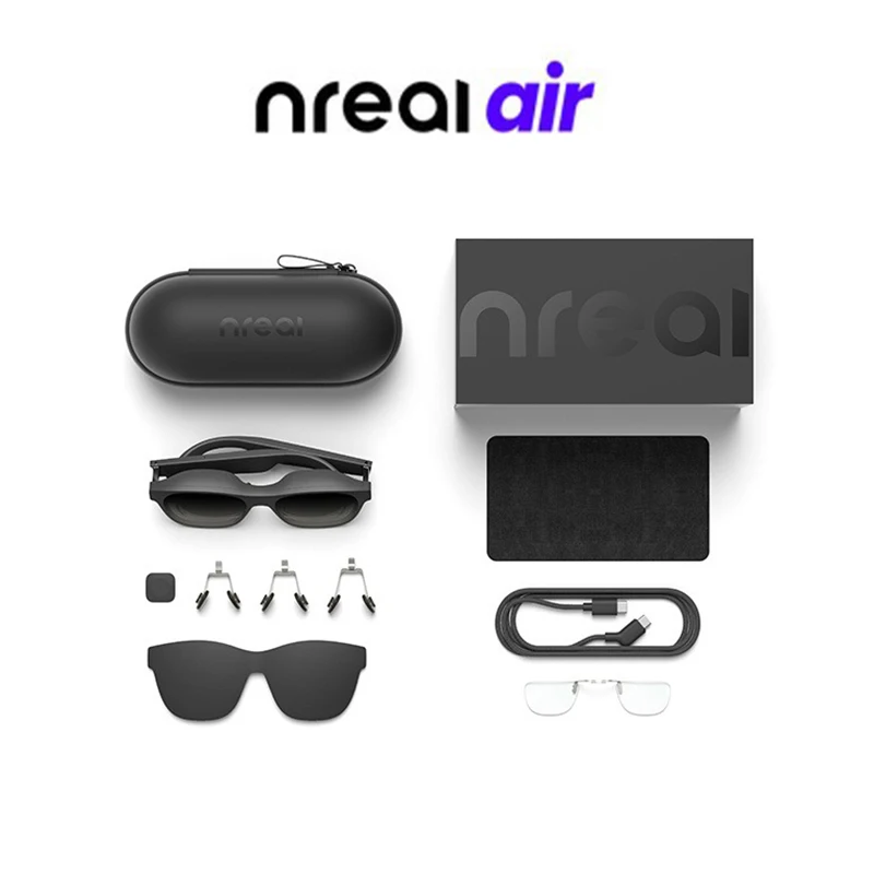 Xreal Air AR Smart Glasses Nreal Air Portable AR Space Giant Screen 1080p  3D HD Private Cinema Connect Mobile Phone PC For Xbox
