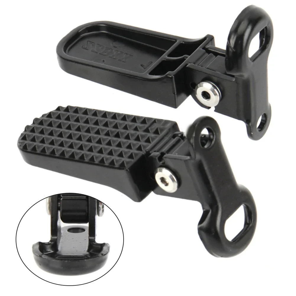 1pair Aluminum Alloy Rear Footrests Non Slip Bike Foot Pegs Rear Pedal for Bicycle Motorcycle Cycling Accessories