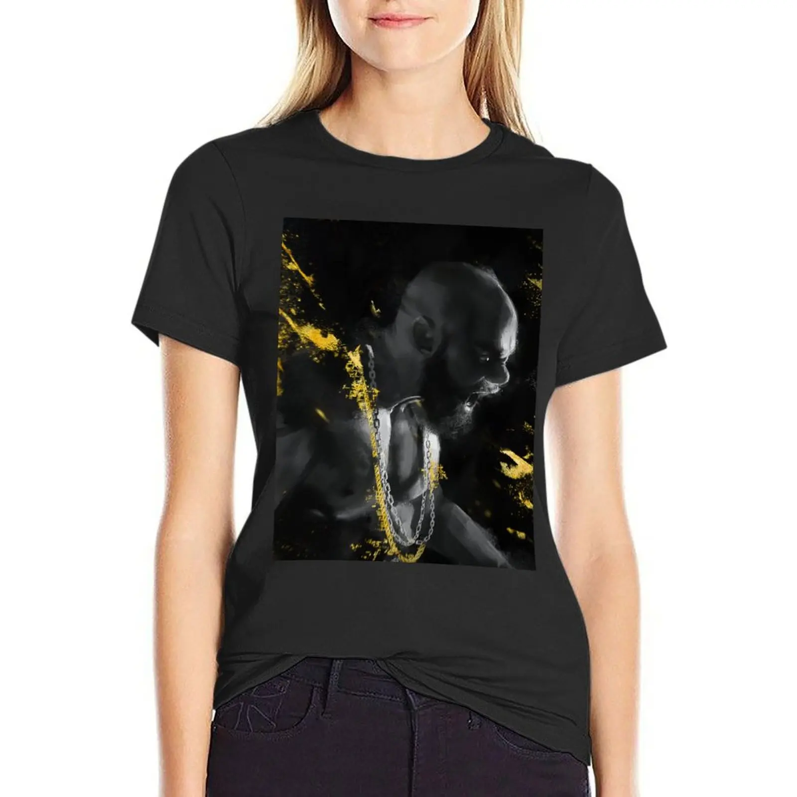 Kaaris black gold Pt 3 T-Shirt anime funny animal print new edition t-shirt dress for Women plus size