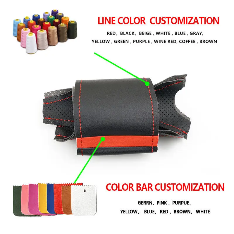 Luxurious Perforated Leather Steering Wheel Cover for Premium Cars