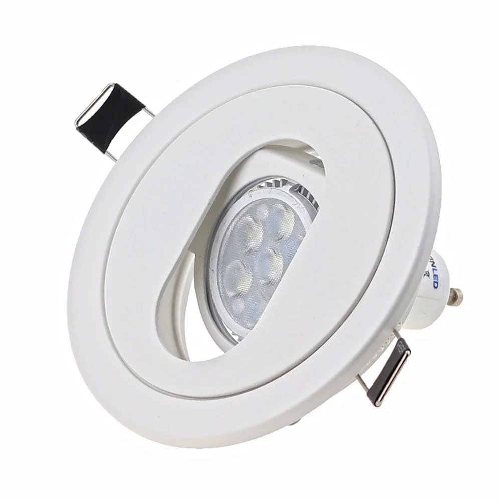 Spot Lumineux LED Encastrable en Fer de Style Moderne, Montage Encastré au Plafond, Idéal pour Couloir, Bureau, Haute Qualité