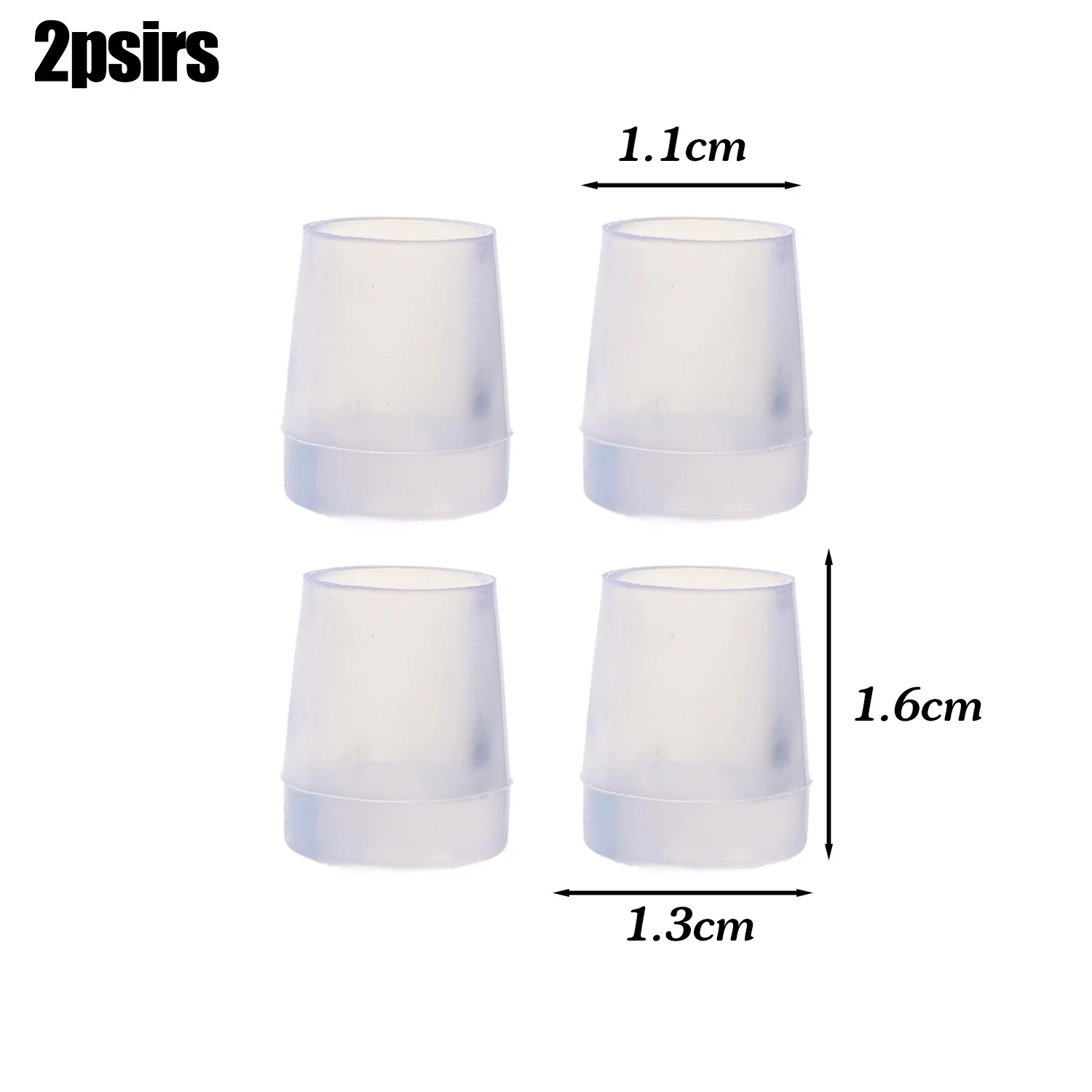 TPU Heel Protector Cap - Slip-On Anti-Slip Noise Reduction Cushion, Black/Clear Shoe Accessory